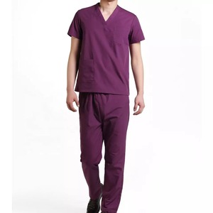 Vente en gros usine : Tenues médicales confortables pour hommes, en tissu sergé Spandex, couleur et design personnalisables - Product Image 5