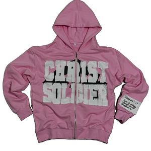 Sudadera con Capucha Personalizada con Logotipo Frontal para Hombre, 100% Algodón, Felpa Gruesa, Secado Rápido, Transpirable, Ecológica, Ropa Casual de Calle - Product Image 1