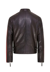Blouson de motard en cuir de luxe pour homme, manteau de motard haut de gamme en cuir véritable, service d'échantillons OEM ODM disponible - Product Image 6