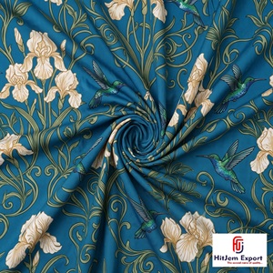 Custom Elegant Digital Printed Cotton Lawn Fabric OEM ODM Textile Manufacturer Made to Order Fabric Supplier for Fashion Apparel - Product Image 6