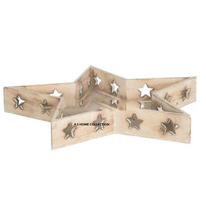 Bandeja Navideña de Madera con Forma de Árbol de Navidad, Estilo Elegante, Hecha a Mano, para Servir Bocadillos y Dulces, Sublimable - Product Image 5