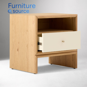 Chevet de chambre à coucher en bois écologique de source vietnamienne avec 2 tiroirs et fonction de rangement, design moderne pour la maison, l'hôtel, la villa - Product Image 3