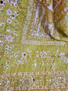 Hot Selling Hand Made Embroidery Lace Mirror Decoration <b>Silk</b> Shawls For Women Traditional Scarves & Shawls & <b>Hijab</b> For Adults - Product Image 2