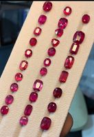 Pierres de rubis rouges naturels de Madagascar, brutes, taille brillant ronde, 0,89-2,95 carats, certifiées pour la fabrication de bijoux