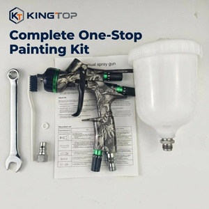 Pistola de pintura automática por gravedad, accionada por aire, de diseño personalizado OEM, con estructura de aleación de aluminio de 600 ml. - Product Image 6