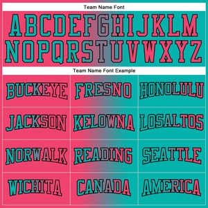 Sweat à capuche personnalisé avec nom et numéro, dégradé aqua rose noir, imprimé 3D, en polaire, style streetwear, sport, avec poche - Product Image 5