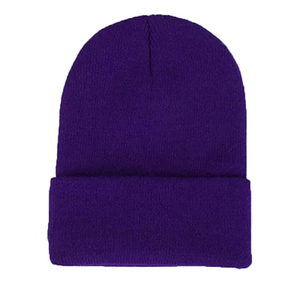 Solid Plain Basic Daily Beanie Men Durable Genuine Stitch <b>Smooth</b> Ribbed Acrylic <b>Brushed</b> Metal Design Hat Bag - Product Image 1