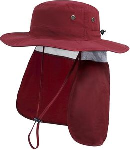 Unisex Quick Dry Four Seasons Laminated Fisherman <b>Hat</b> Foldable Nylon Boonie Bucket Cap Neck Flap Oxford Canvas 54-56CM Outdoor - Product Image 4