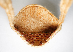 Sac à bandoulière mini en jute tressé style bohème, motif lettres, décoration croisée, ouverture supérieure, écologique, pour femme, usage quotidien estival, 1L - Product Image 2
