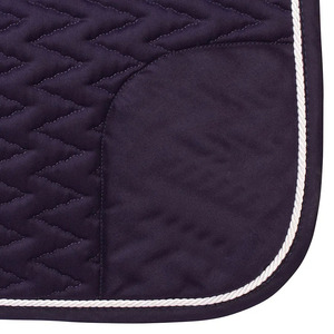 Premium Satin Jumping Pad with Double Rope <b>Piping</b> Elegant Equestrian Riding Cloth with Moisture Wicking Technical Lining - Product Image 3
