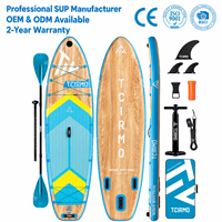 Nouvelle Arrivée - Planche de SUP Gonflable 10'6''x33"x6'' en Matière Drop Stitch pour le Surf et les Activités Nautiques - Vente Flash