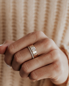 แหวนเพชรแท้ทรง Asscher สีขาวหรูหราสำหรับใส่ทุกวัน ทองคำขาวชุบโรเดียม เพชรเพาะเลี้ยง 1.50 กะรัต รับรองโดย IGI - Product Image 5