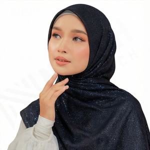 Pañuelo Hijab Cuadrado Largo de Algodón Voile Transpirable, Tallas Personalizadas 45, 50, 55 Pulgadas, Tudung Bawal, Accesorio Suave para la Cabeza para Mujeres Musulmanas, Primavera - Product Image 3