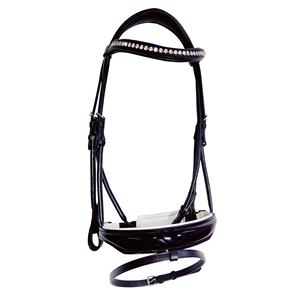 Brida de caballo de cuero de alta calidad, brida de caballo de cuero genuino con relleno suave - Product Image 6