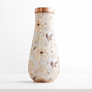 Botella de Agua de Cobre Reutilizable, Ecológica, Impresa, a Prueba de Fugas, Botella de Cobre Puro para la Salud Ayurvédica, para el Hogar, Gimnasio, Oficina, Venta al Por Mayor - Product Image 1