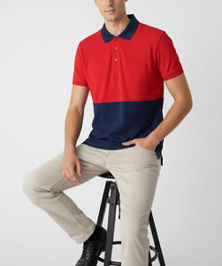 Chemise polo pour homme légère et respirante, couleur unie, coton, élégante, bicolore, manches courtes, mode été, services OEM - Product Image 6