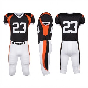 Concevez votre propre uniforme de football américain personnalisé, écologique, respirant, extensible dans quatre directions, pour adultes, 100% polyester, sur mesure - Product Image 4