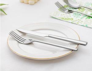 Ensemble de couverts de luxe en acier inoxydable, résistant à la rouille, fourchette, couteau, cuillère, pour table à manger, au meilleur prix - Product Image 4