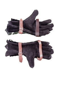 Gants de guerrier médiévaux en acier plaqué argent poli, paire de plaques gothiques, doublure en cuir, faits à la main, protection des bras, reconstitution historique, sport - Product Image 4