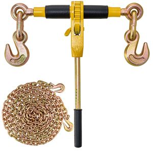 Cinghie di Fissaggio a Cricchetto 5/16"-3/8" per Carichi Pesanti, Catene G80, Capacità 7100 Libbre, Limitazione Sicura del Carico, Risparmio di Manodopera, Antiscivolo - Product Image 4