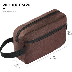 Borsa da Toilette Marrone da Appendere, Accessori da Viaggio per Donne e Uomini - Product Image 3