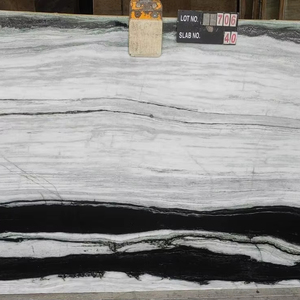 Mármol Serpentina Blanco Panda Indio Pulido Moderno en Losa Grande para Estación de Tren, Hotel, Villa, Apartamento, Edificio de Oficinas, Hospital - Product Image 1