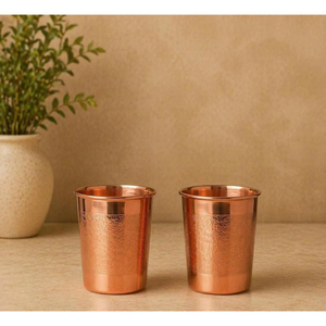 High Quality Hain Painted Shiny Pure <b>Copper</b> Bedroom Bottle With Inbuilt Glass <b>Copper</b> Vess With Premium Packaging Made in India - Product Image 4