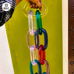 Customization <b>resin</b> Chain links big size and <b>clear</b> colors multi colors <b>resin</b> big links available by glowin fashion - Product Image 1