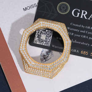 Reloj de Lujo Personalizado Compatible con GA2100, Caja de Acero con Incrustaciones de Diamantes, Estilo Hip Hop, Reloj Personalizado Compatible con GA2100 - Product Image 1