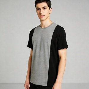 Premium Quality Cotton Men's Casual Jersey O-Neck <b>T</b>-<b>Shirt</b> Front Customized Design Soft Breathable 210g Plain Dyed Fabric Needle - Product Image 4