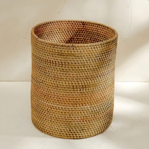Premium Quality Simple Modern Style Natural Color Rattan Flower Plant Garden Pots Made in Vietnam - Product Image 5