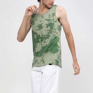 Camiseta sin Mangas para Hombre de Talla Grande con Diseño Único, Camiseta sin Mangas con Estampado Tie Dye para Hombre al por Mayor, Camiseta sin Mangas Sostenible para Hombre - Product Image 5