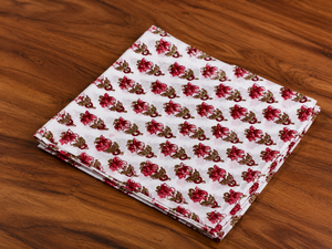 Servilletas Cuadradas Modernas de Primera Calidad, 100% Algodón, Estampadas a Mano, 16x16 Pulgadas, Tamaño Personalizable, para Hogar, Cocina, Comedor, Lavables - Product Image 3