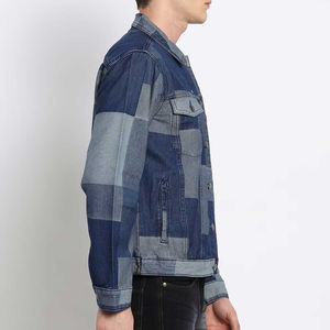 Veste en jean légère pour homme, taille régulière, style western tendance, denim vintage pour homme, hiver et automne - Product Image 4