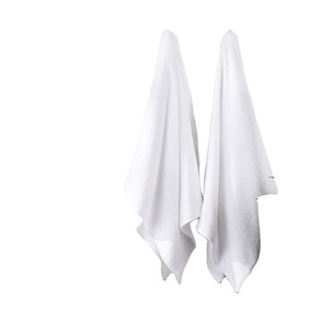 100% Cotton Jacquard Bath Towels Cooling Home Beach Hotel Salon Use Soft Highly Absorbent Embroidered Logo Solid White Knitted - Product Image 1