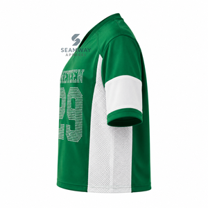 Maillot de football pour femmes Iota Phi Lambda Sorority, col en V, manches courtes, panneaux en mesh, évacuation de l'humidité, maillot de performance pour équipe - Product Image 4