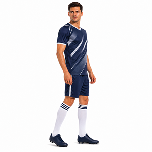 Uniforme de fútbol para jugadores, tela transpirable de primera calidad, ropa de equipo personalizable, equipaciones deportivas duraderas, diseño cómodo. - Product Image 4