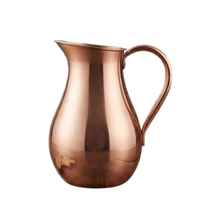 Pichet en cuivre durable de style traditionnel, idéal pour le bar, le vin et l'eau, parfait pour les restaurants et les fêtes - Product Image 2
