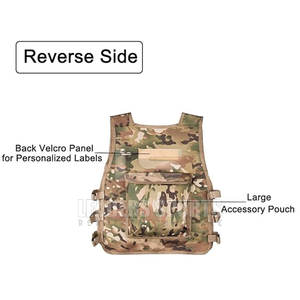 Chaleco Táctico de Paintball Transpirable e Impermeable de Poliéster/Nailon, con Tirantes Ajustables y Personalizable para Entrenamiento y Uso en Campo - Product Image 4