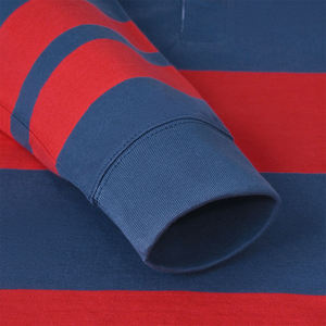 Chemise de rugby personnalisée respirante à séchage rapide, coupe ajustée, manches longues, col rabattu, design vintage universitaire, haute qualité - Product Image 4