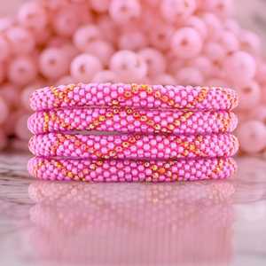 <b>Bangle</b> Wristband Woven Boho Jewelry Bulk Wholesale Low Price Style Solid Color <b>Glass</b> Seed Bead Rope Bracelet Handmade Crochet - Product Image 3