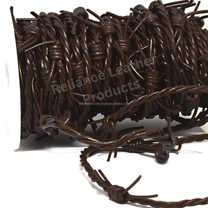 Bolo tressé de haute qualité 100% cordon en cuir pur tailles personnalisées couleurs pour bijoux à bricoler soi-même collier projets d'artisanat Type de perles - Product Image 5