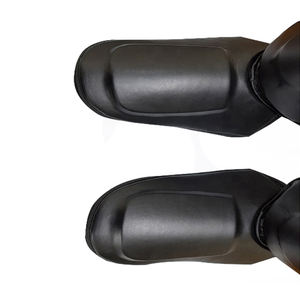 Protector de Espinilla Ligero de Cuero PU, Protección Profesional, Personalizable con Logotipo, para Karate, Boxeo, Muay Thai, Kickboxing, MMA - Product Image 4