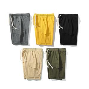 กางเกงขาสั้นลำลองผู้ชาย พรีเมียม 360GSM ผ้าฝ้ายและโพลีเอสเตอร์ ระบายอากาศได้ดี เนื้อผ้าหนา เหมาะสำหรับฤดูร้อน ออกกำลังกาย สตรีทแวร์ รับผลิตแบบ OEM จำนวนมาก - Product Image 6