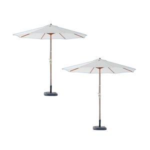 Sombrilla de Jardín de Alta Calidad con Protección UV, Sombrilla de Madera Moderna para Patio, Jardín, Hotel, Piscina, Playa, OFERTA - Product Image 2