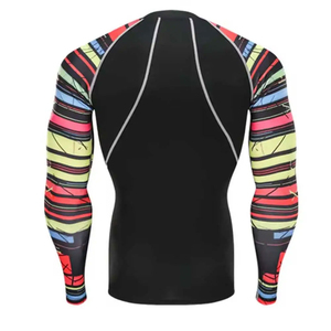 <b>Men's</b> Workout Sublimated <b>Compression</b> <b>Shirt</b> Pants Breathable 100% Polyester Long Sleeve Sports <b>Compression</b> Sets - Product Image 6