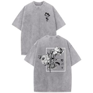 เสื้อยืดคอตตอนย้อมสีแบบแอซิดวอช ผู้ชาย ลายกราฟิกวินเทจ ผลิตตามสั่ง แบรนด์คุณภาพสูง เสื้อยืดพิมพ์ลายแอซิดวอช ทรงโอเวอร์ไซส์ - Product Image 1