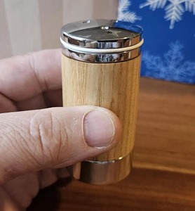 Elegant Set Of 2 Wooden <b>Salt</b> And Pepper <b>Shakers</b> For Home Kitchen Dining Table Natural Rustic Handmade Spice Organizer - Product Image 2