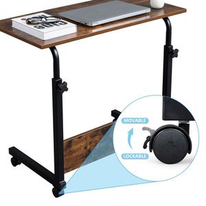 Adjustable P2 15MM Chipboard and Steel Side <b>Table</b> Rolling Height <b>Computer</b> Desk with Baffle - Product Image 5