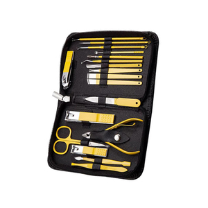 High Quality 16pcs Stainless Steel 5 in 1 <b>Nail</b> Clippers Manicure & Pedicure Set Travel <b>Case</b> <b>Nail</b> Care Kit Child Use - Product Image 3